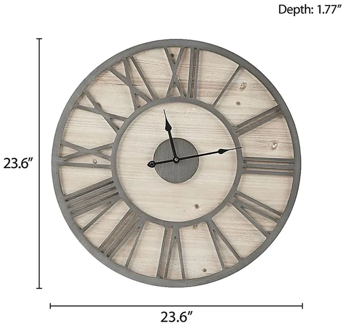 Hogurity Natural Wall Clock