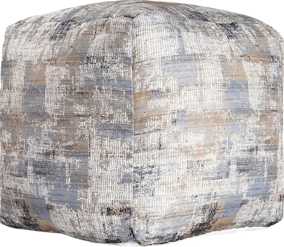 Idrisal Light Blue Pouf