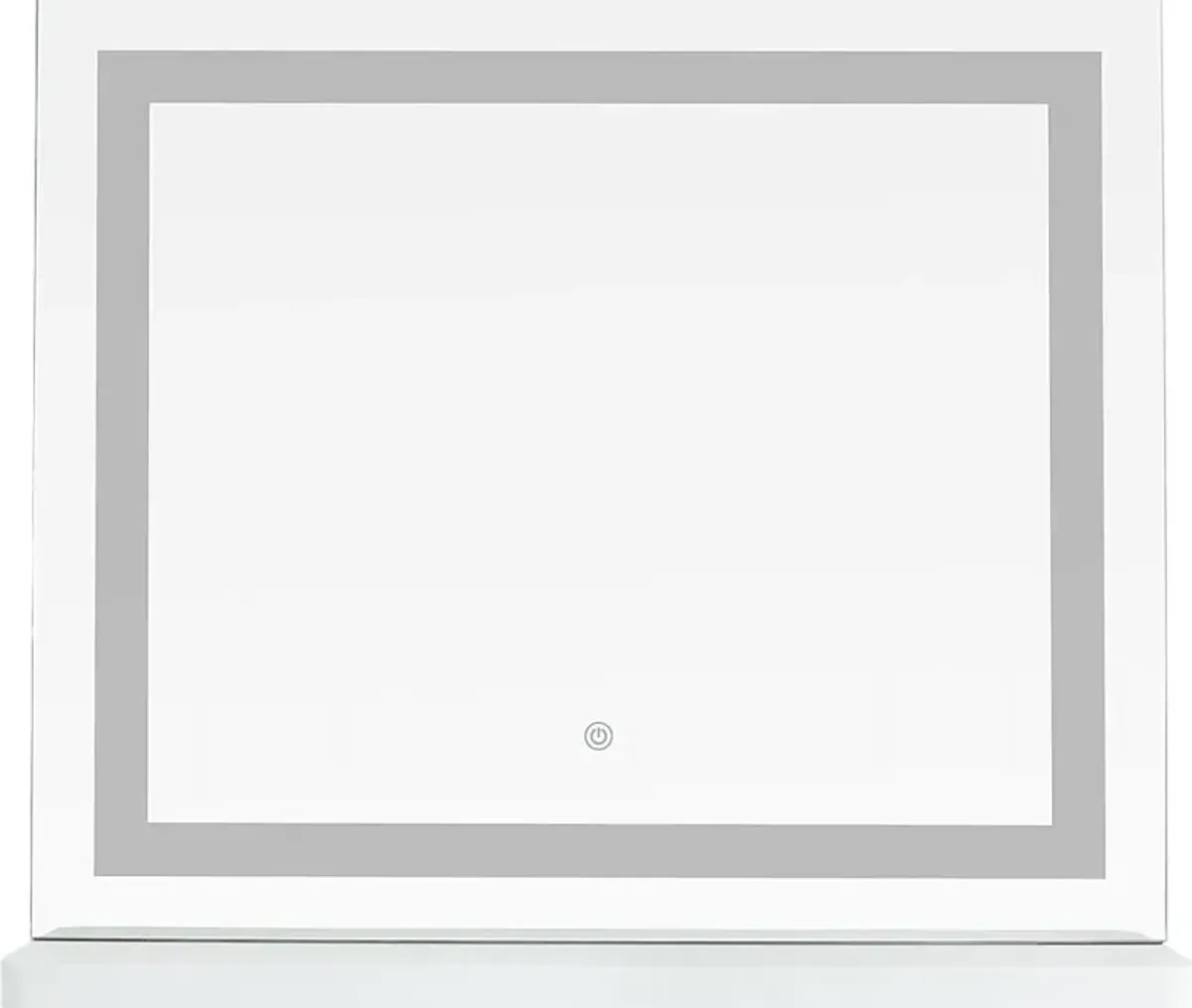 Marshbank I Silver Vanity Mirror