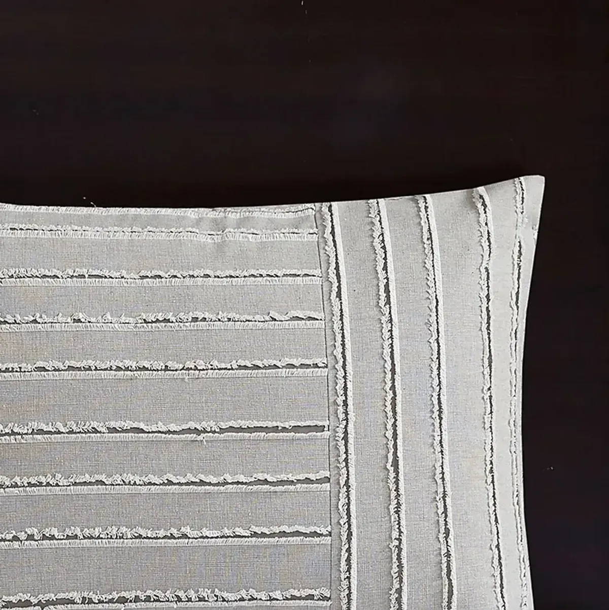 Jennix Gray Queen Comforter Set