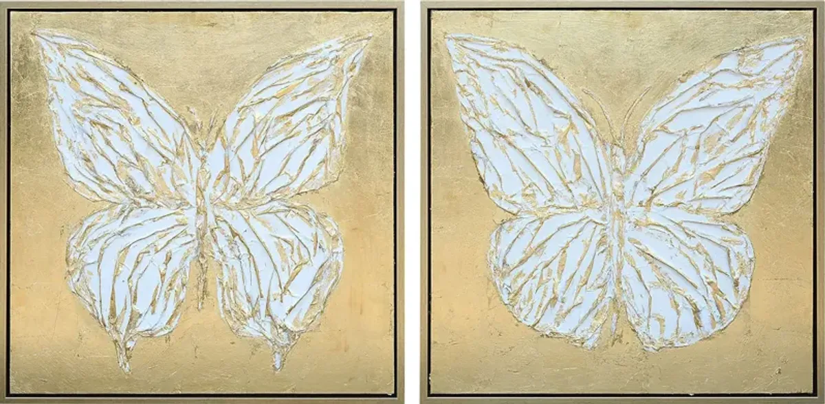 Lannahan Gold Artwork, Set of 2