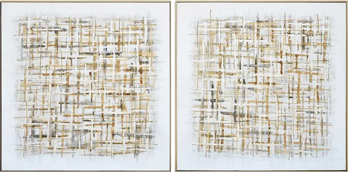 Pecota Gold Artwork, Set of 2