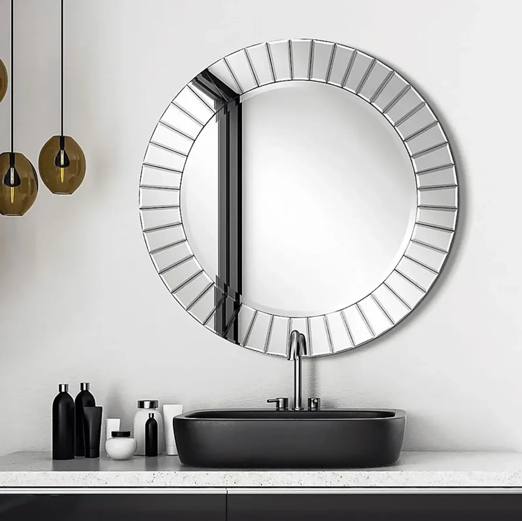Droukas Translucent Mirror Rooms To Go | Furniture.com