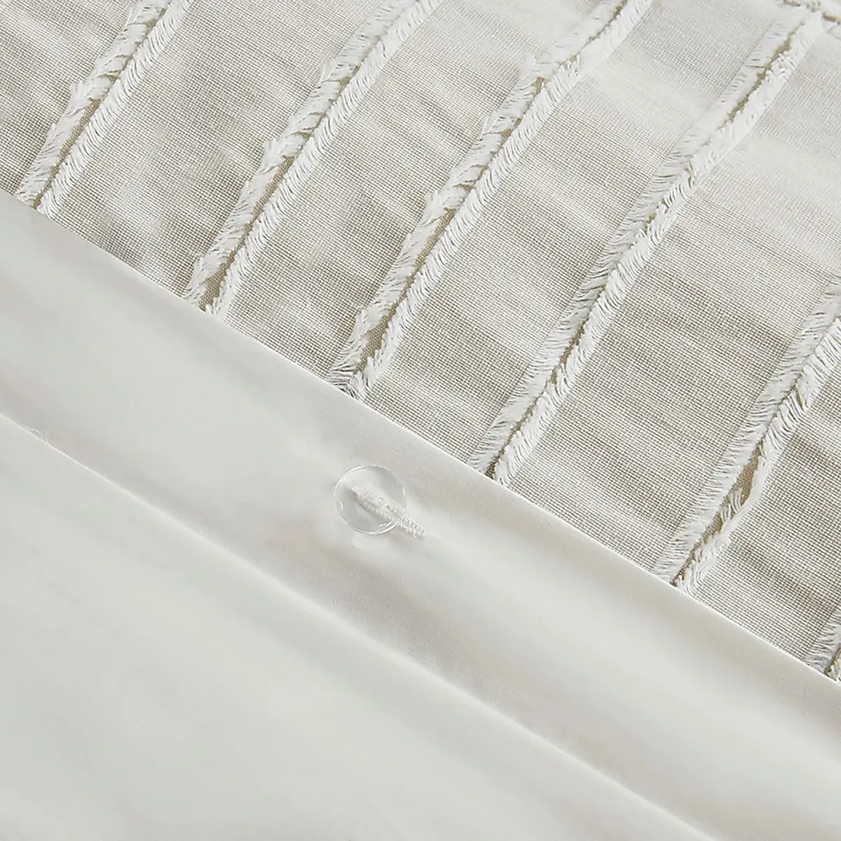 Jennix Ivory Queen Comforter Set