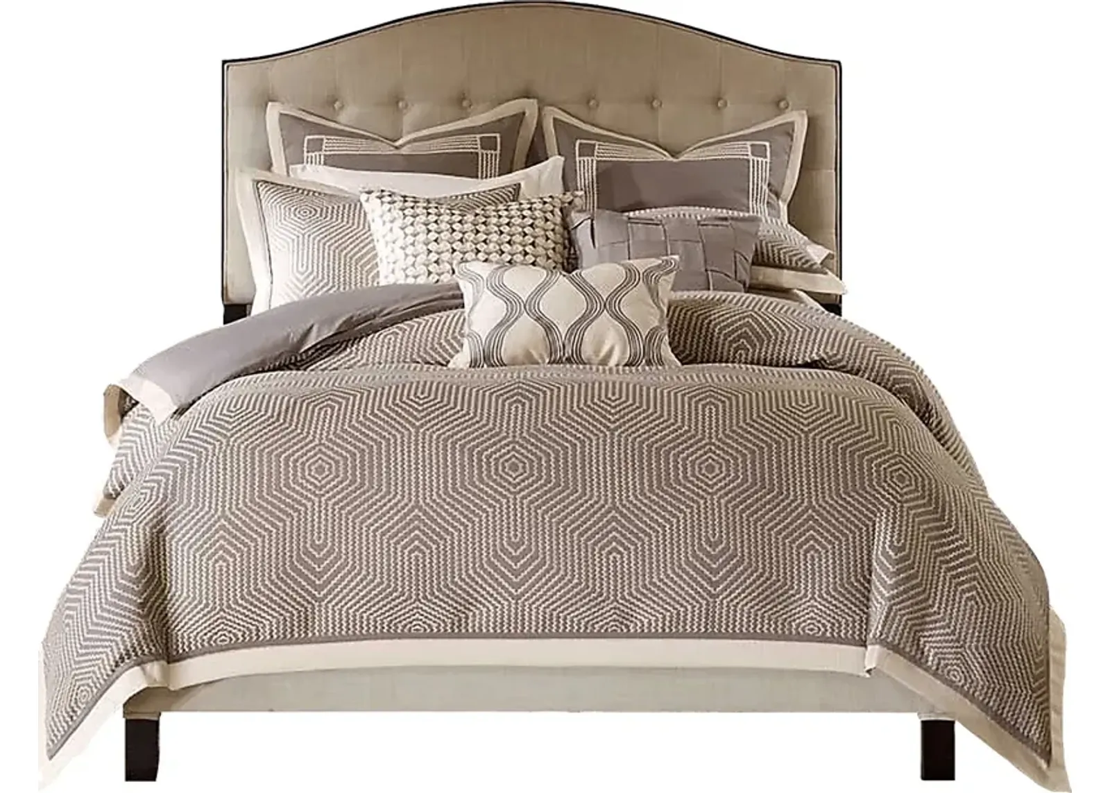 Aellice Gray Queen Comforter Set