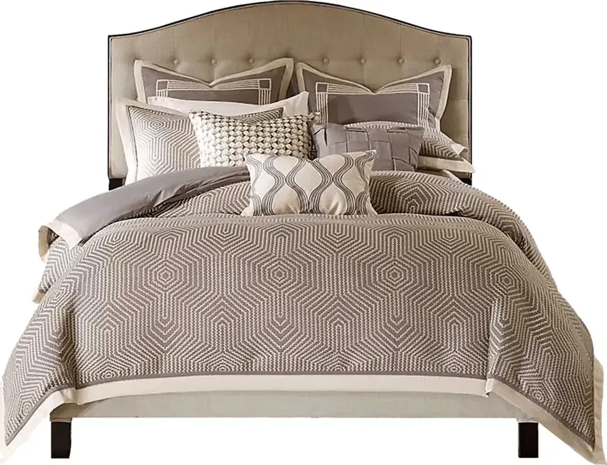 Aellice Gray Queen Comforter Set