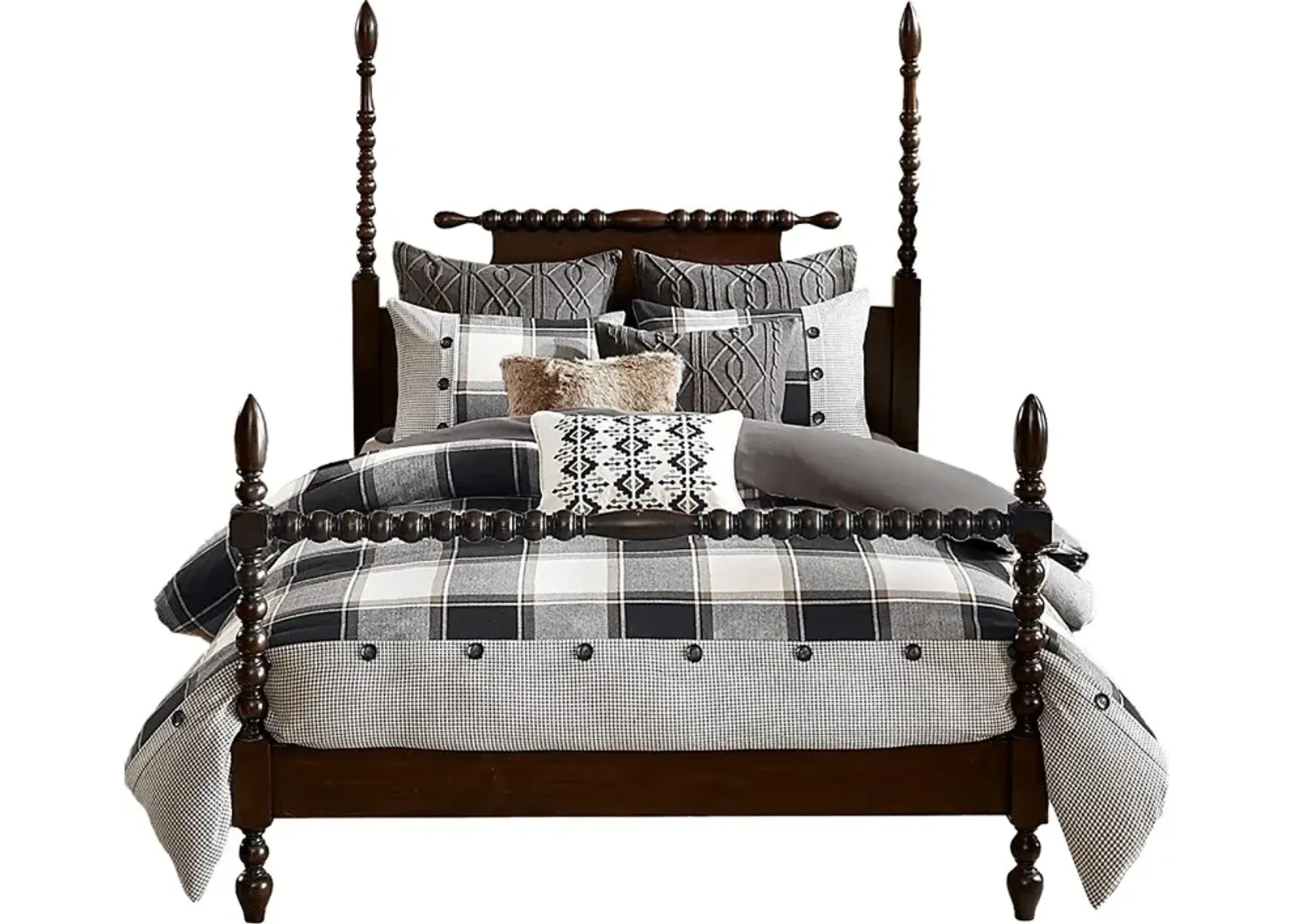 Kyndle Brown Queen Comforter Set