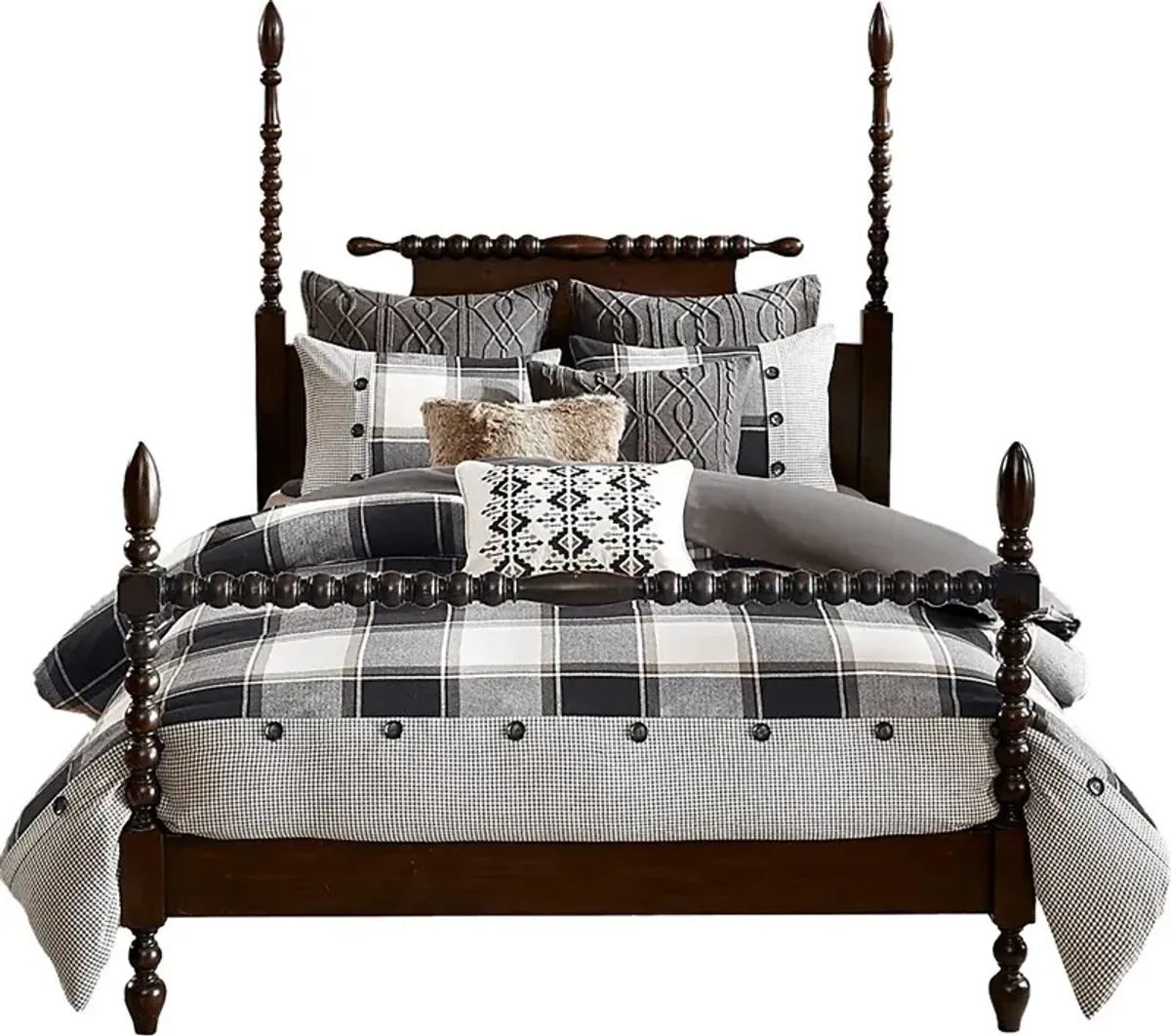 Kyndle Brown Queen Comforter Set