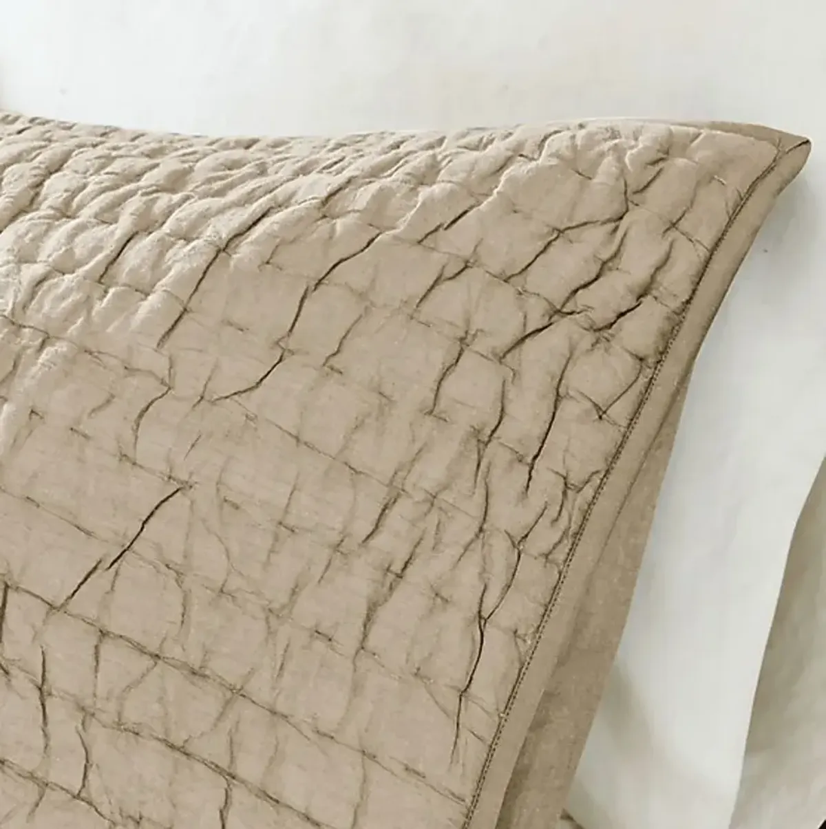 Dariox Beige 3 pc Full/ Queen Quilt Set