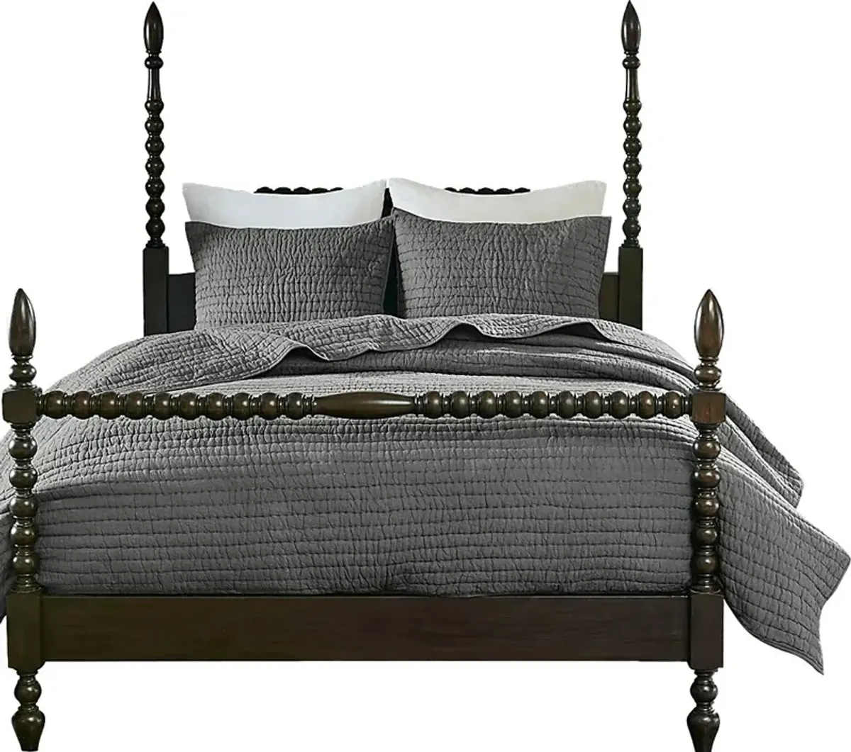 Dariox Gray 3 pc Full/ Queen Quilt Set