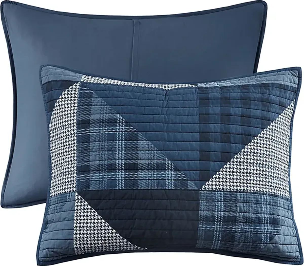 Mikaela Blue 3 pc Full/Queen Quilt Set