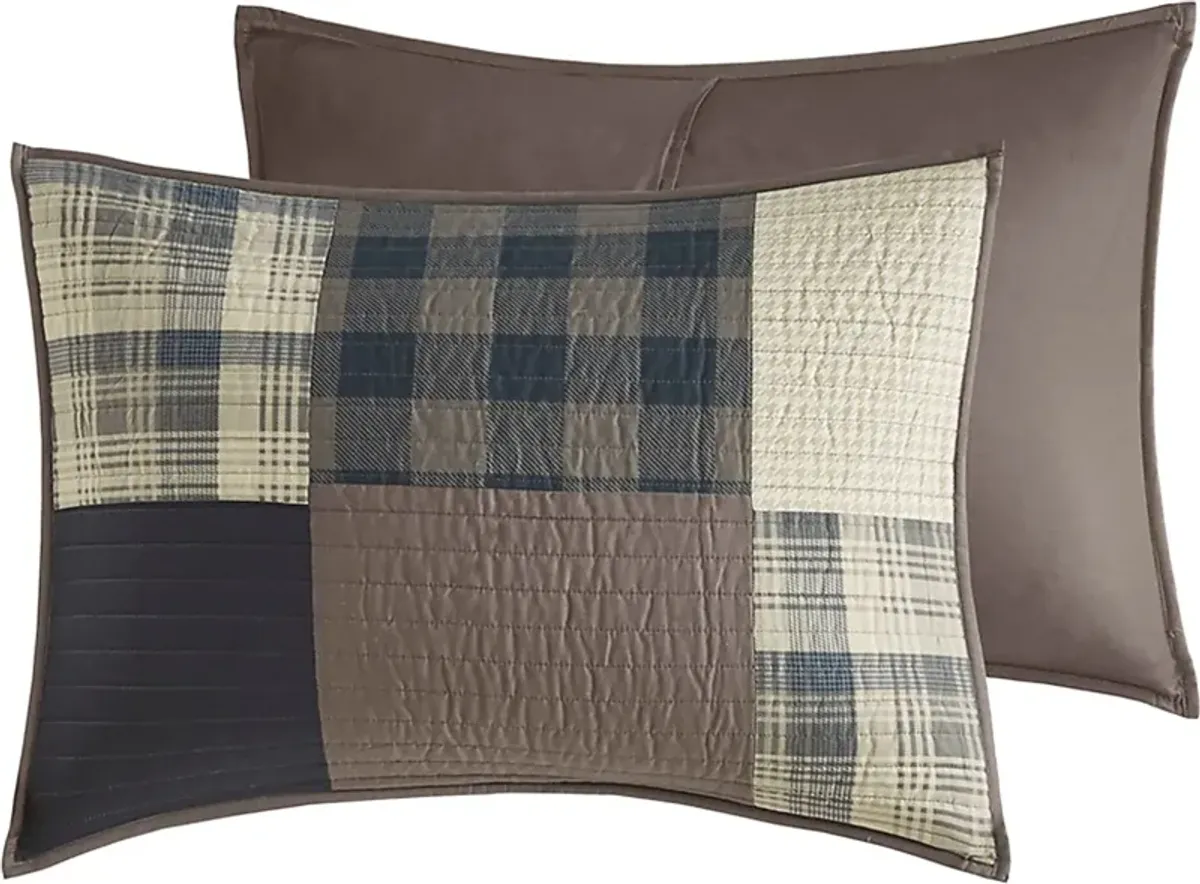 Acsel Brown Full/ Queen Quilt Set