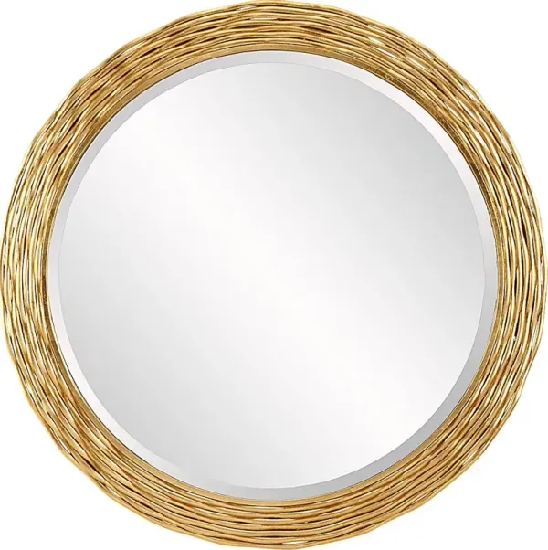 Yaishis Gold Wall Mirror