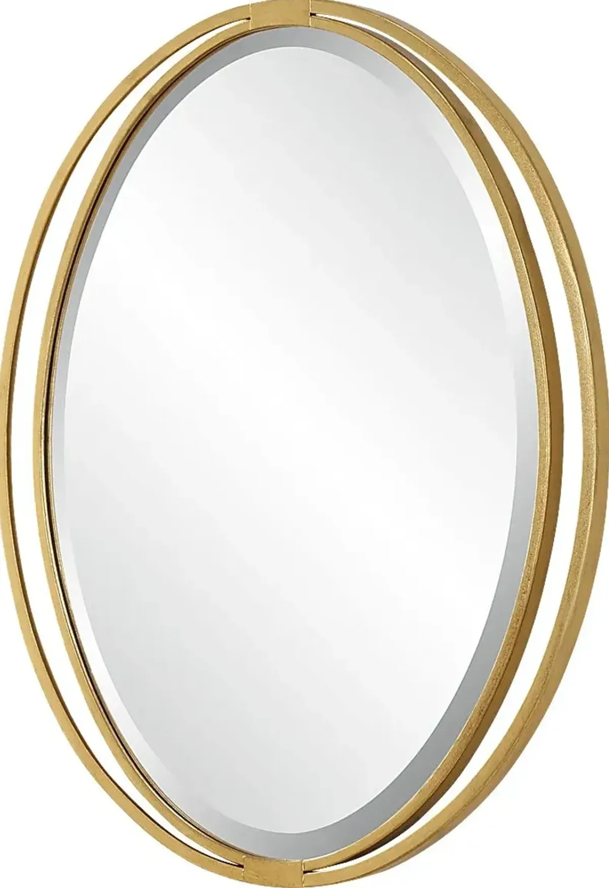 Gliakt Gold Oval Wall Mirror