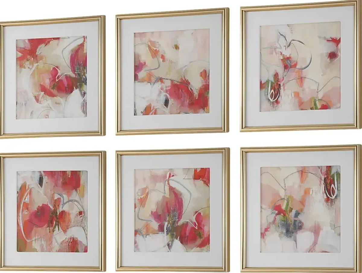 Gleys White Artwork, Set of 6