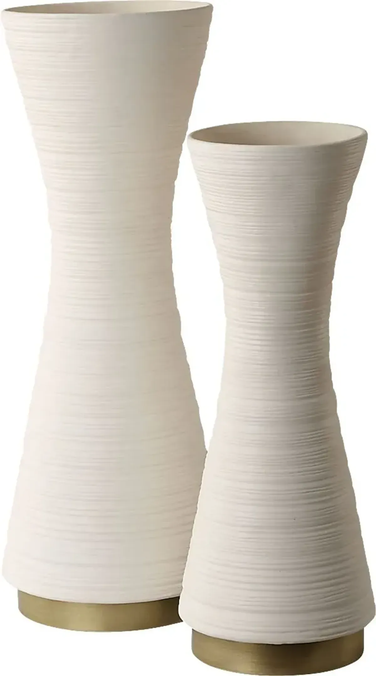 Claaccu White Vase, Set of 2