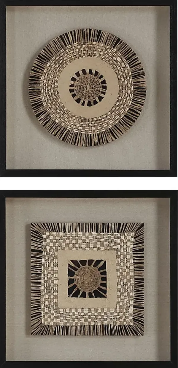 Paog Brown Shadow Box, Set of 2