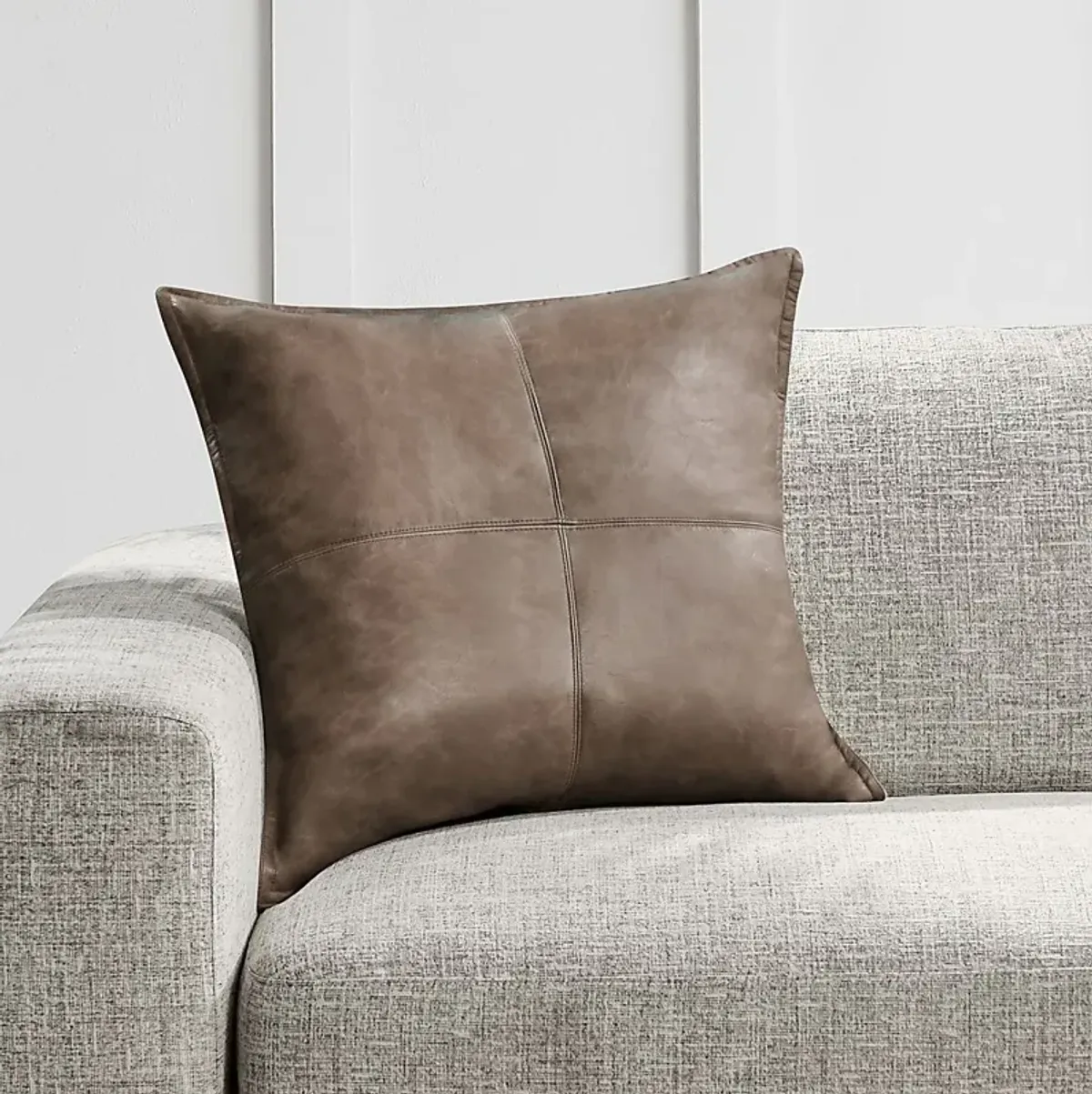 Ezama Taupe Accent Pillow