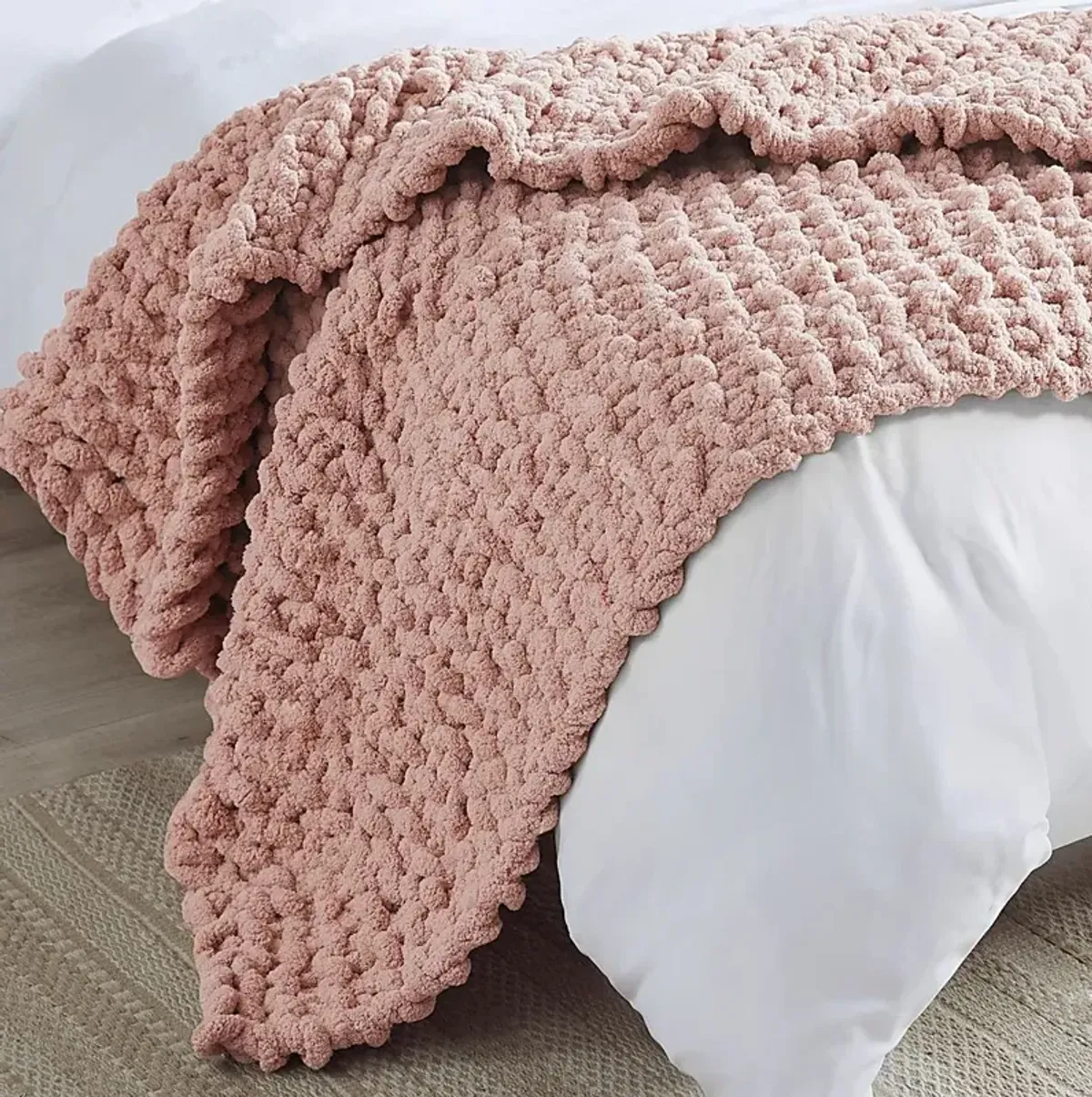 Altstatten Blush Throw Blanket
