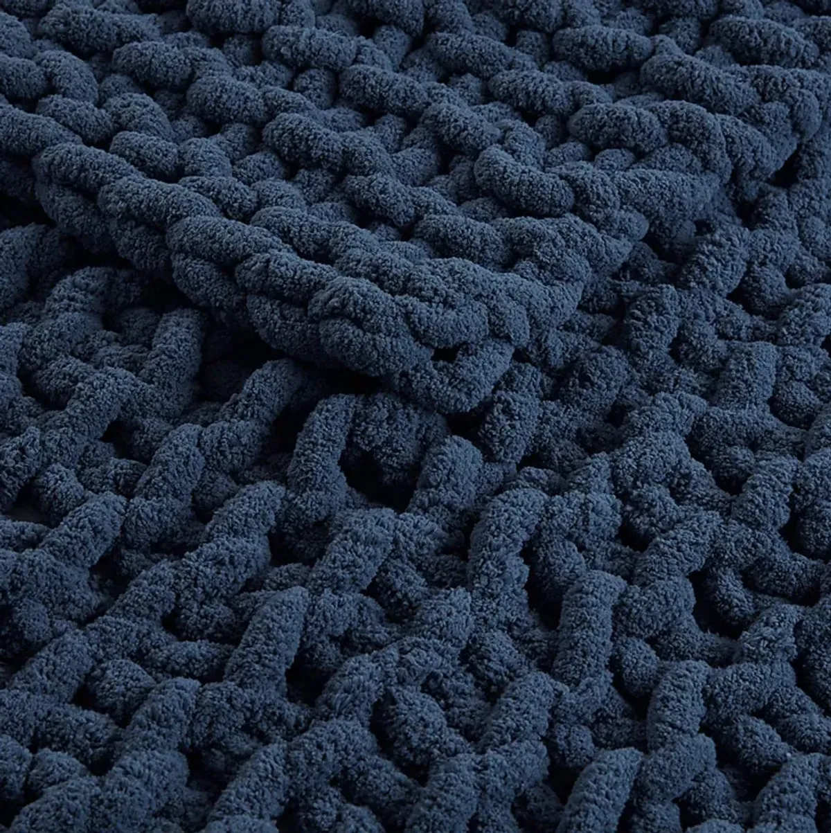 Altstatten Navy Throw Blanket