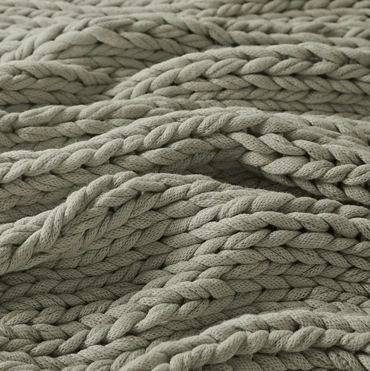 Apenzell Light Gray Throw Blanket