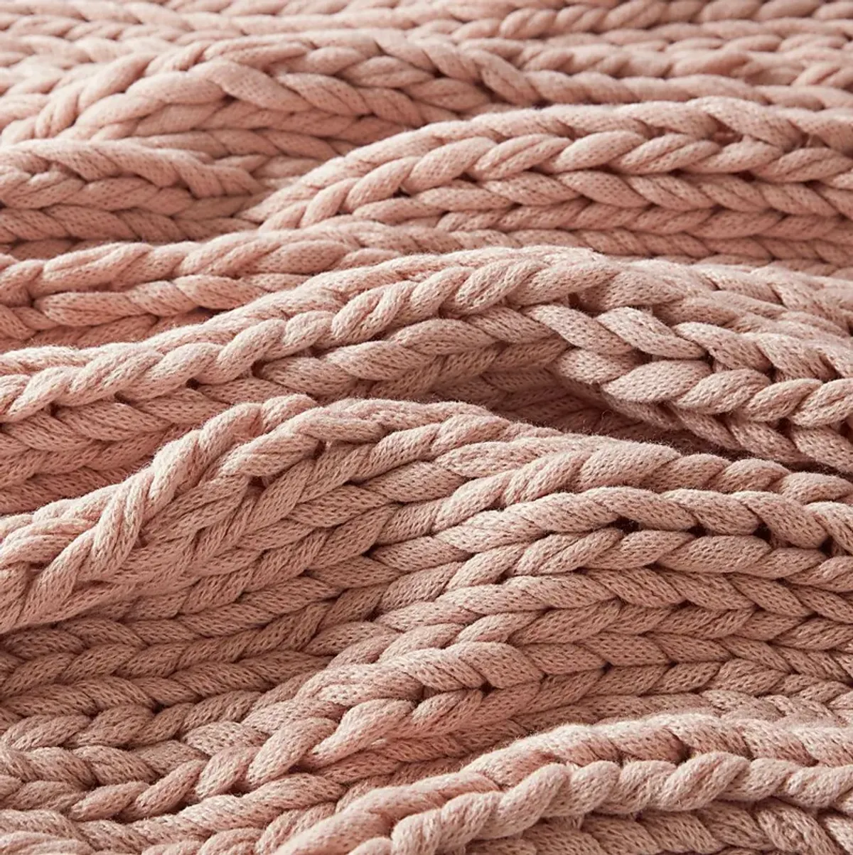 Apenzell Blush Throw Blanket