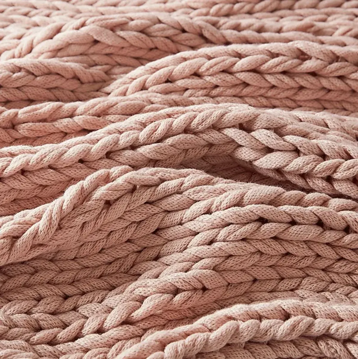 Apenzell Blush Throw Blanket