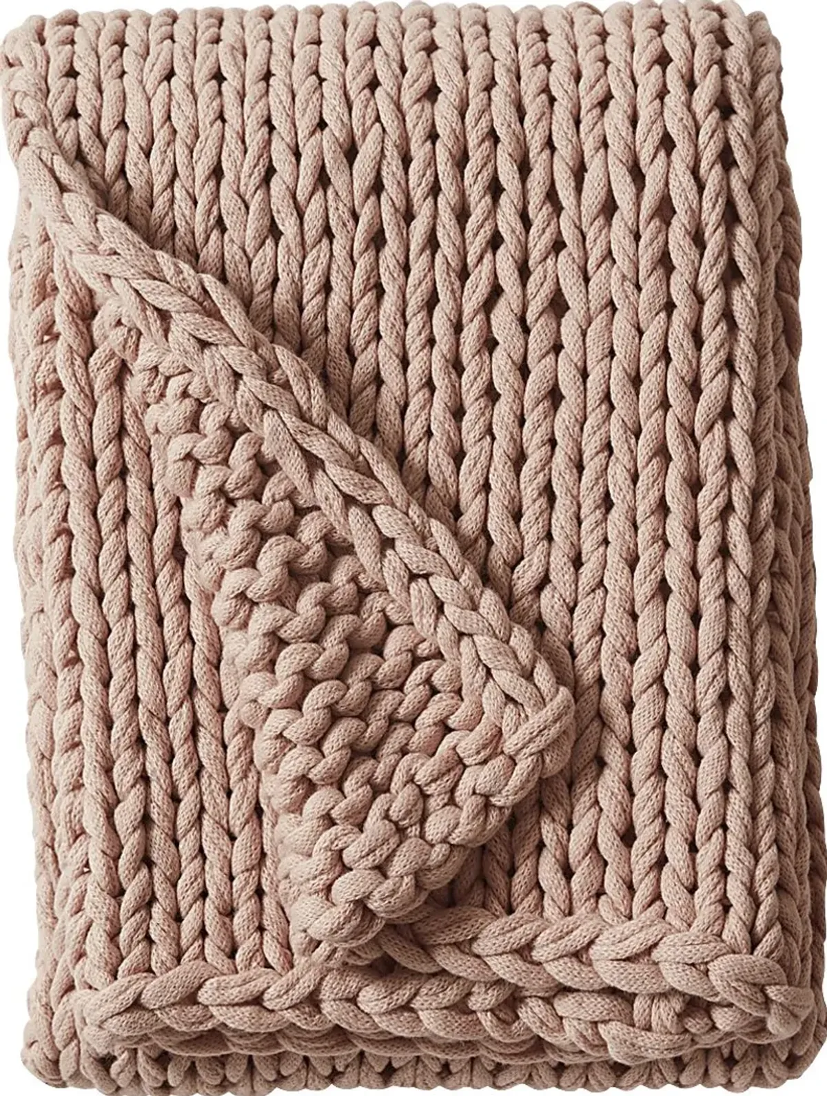 Apenzell Blush Throw Blanket