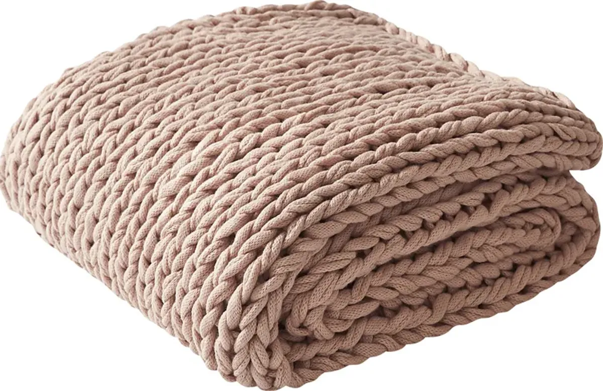 Apenzell Blush Throw Blanket