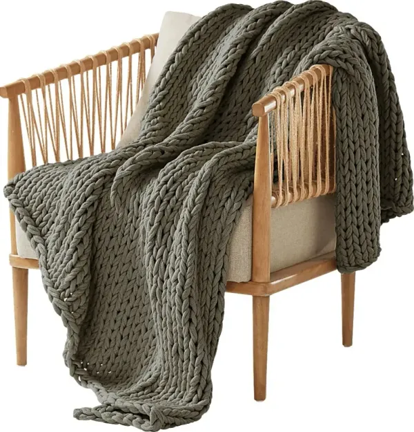Apenzell Charcoal Throw Blanket