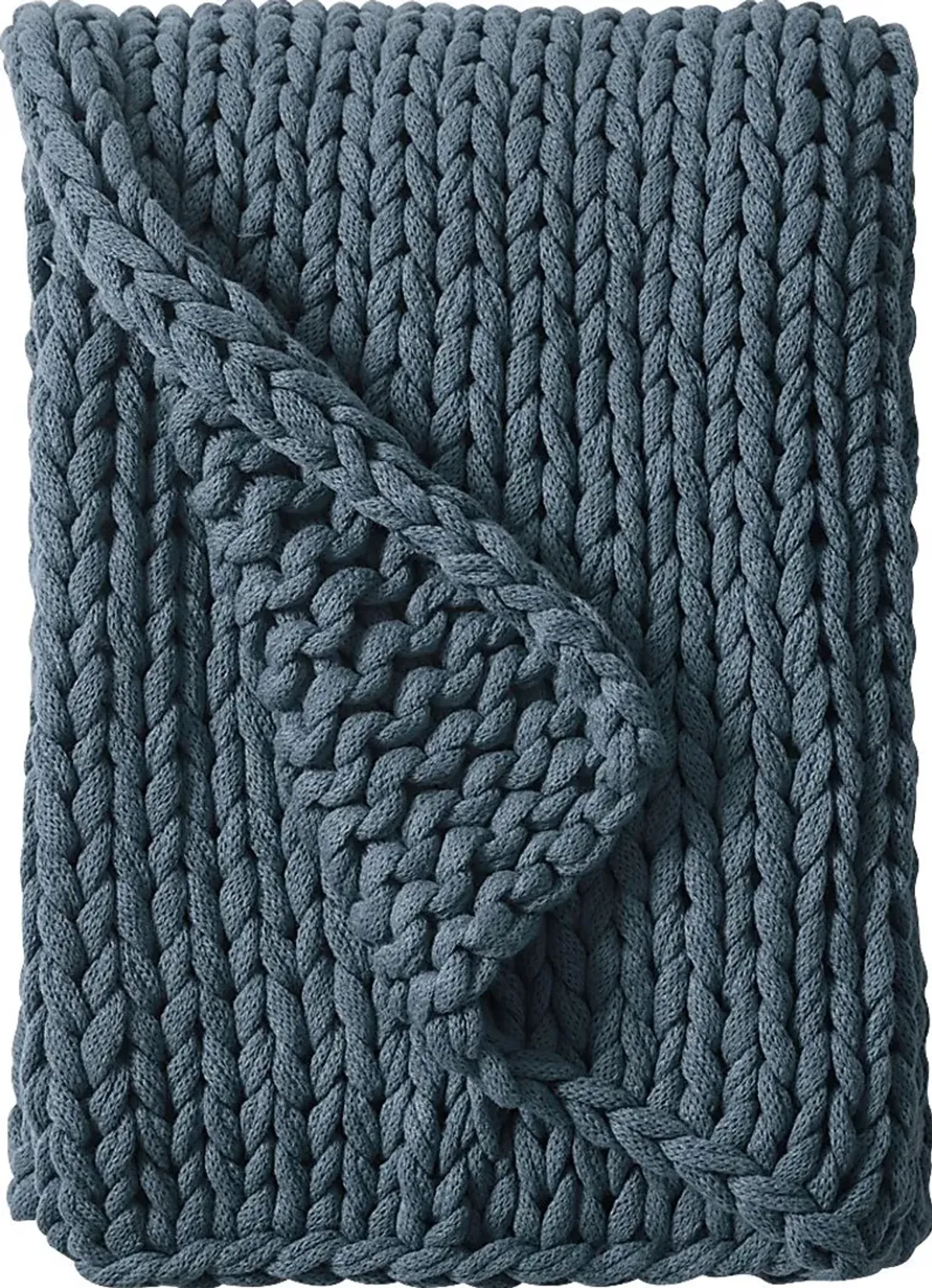 Apenzell Blue Throw Blanket