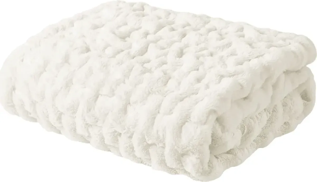 Balleyduff Ivory Throw Blanket