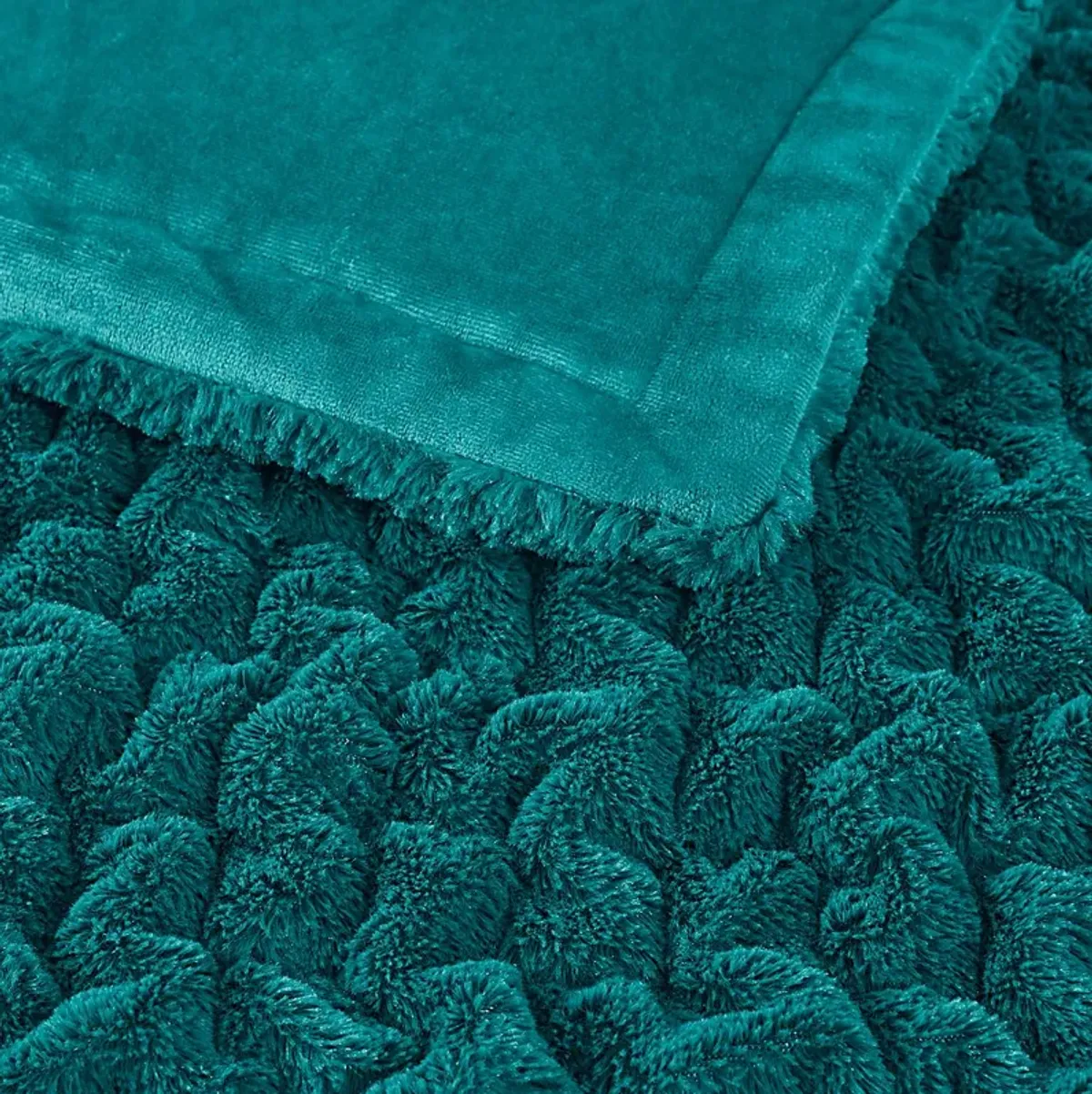 Balleyduff Teal Throw Blanket