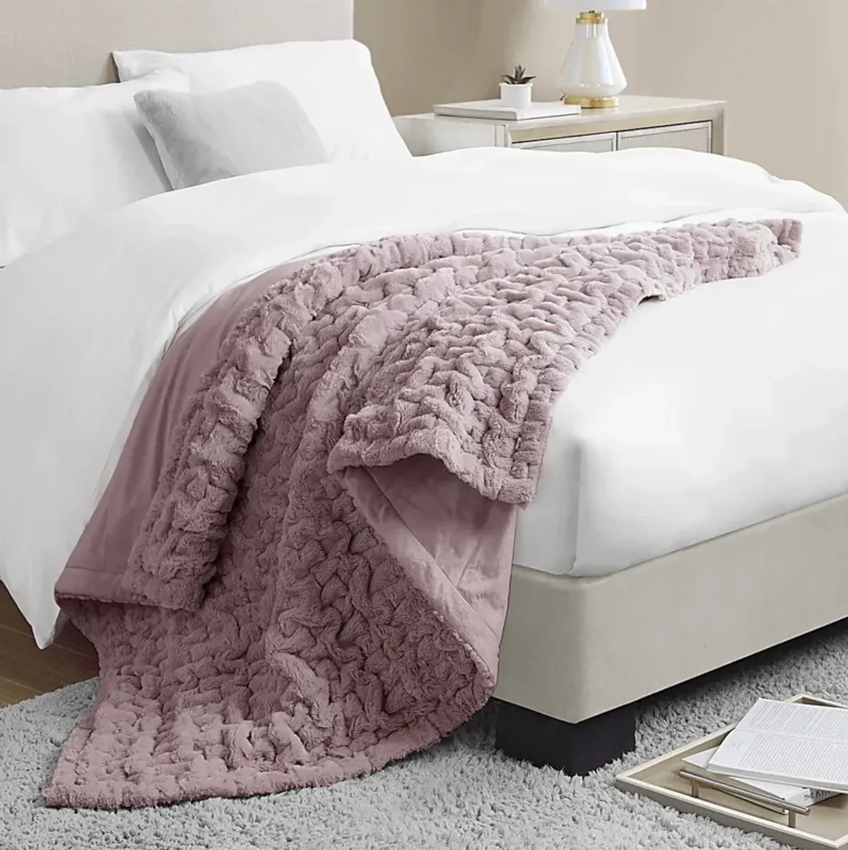 Balleyduff Purple Throw Blanket