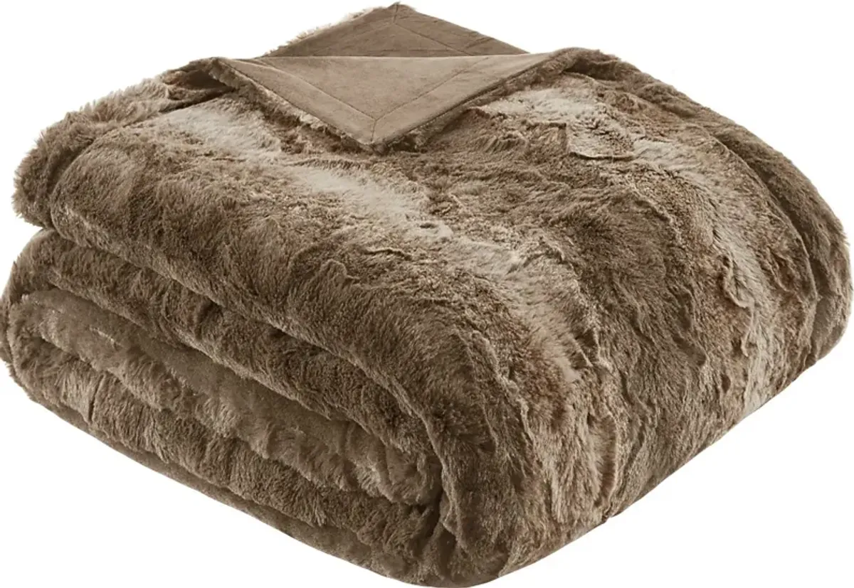 Bregenz Tan Throw Blanket