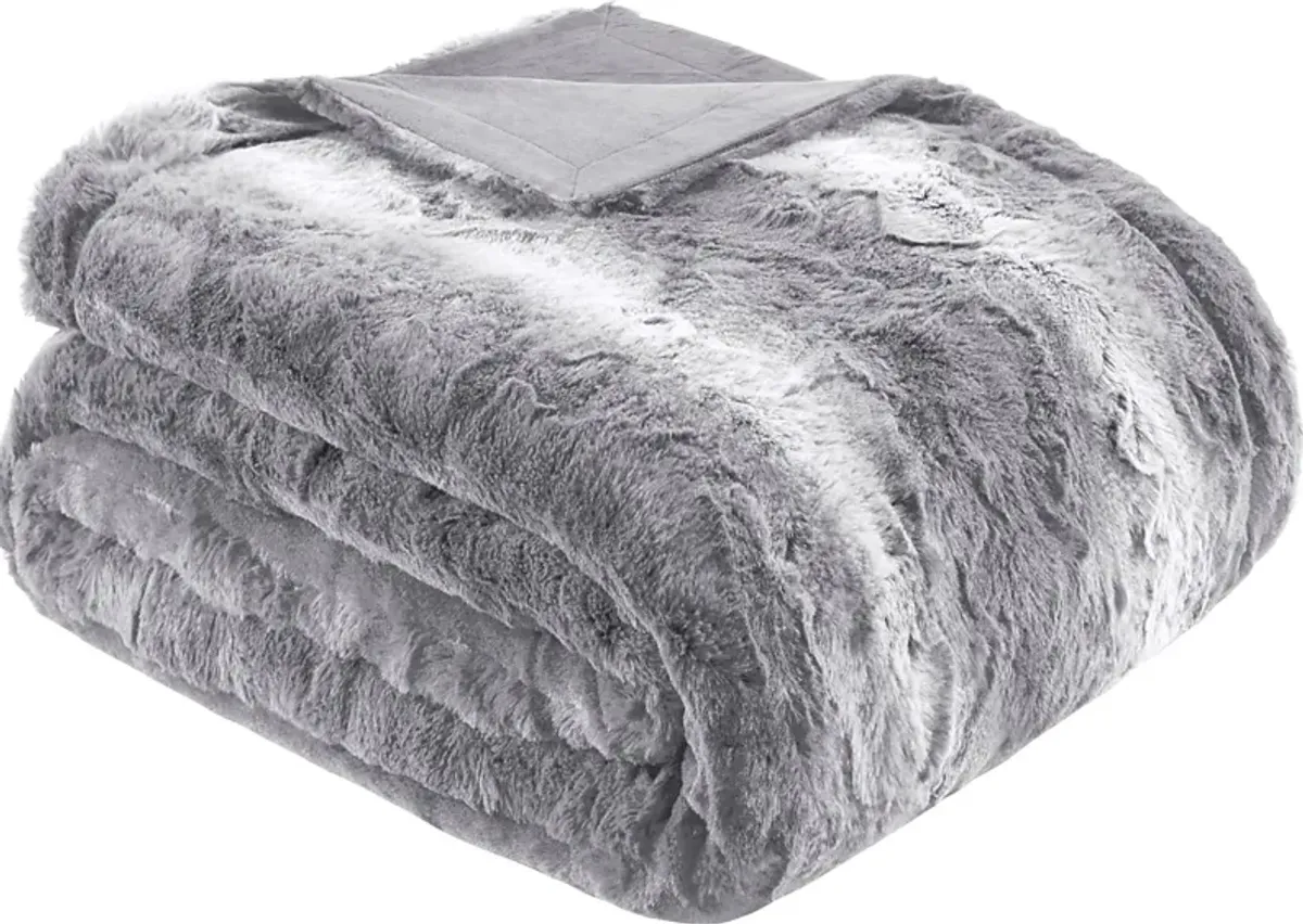Bregenz Gray Throw Blanket