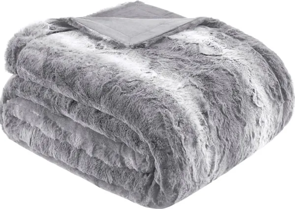 Bregenz Gray Throw Blanket