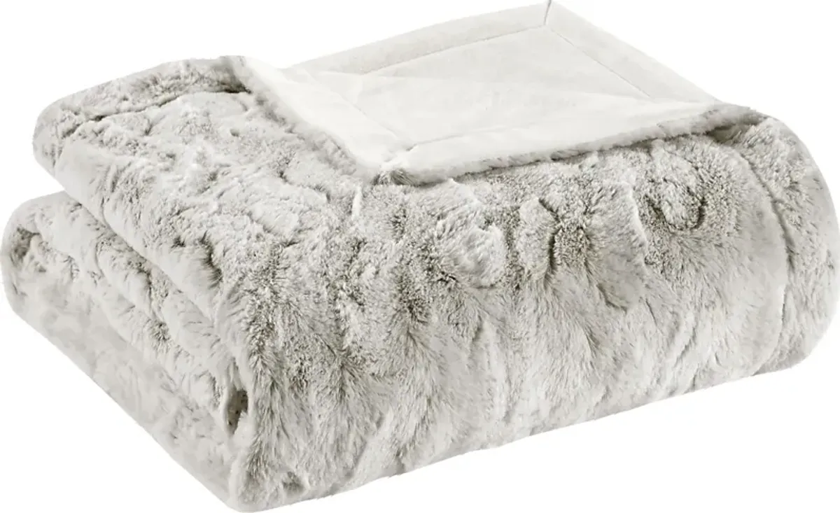 Bregenz Off-White Throw Blanket