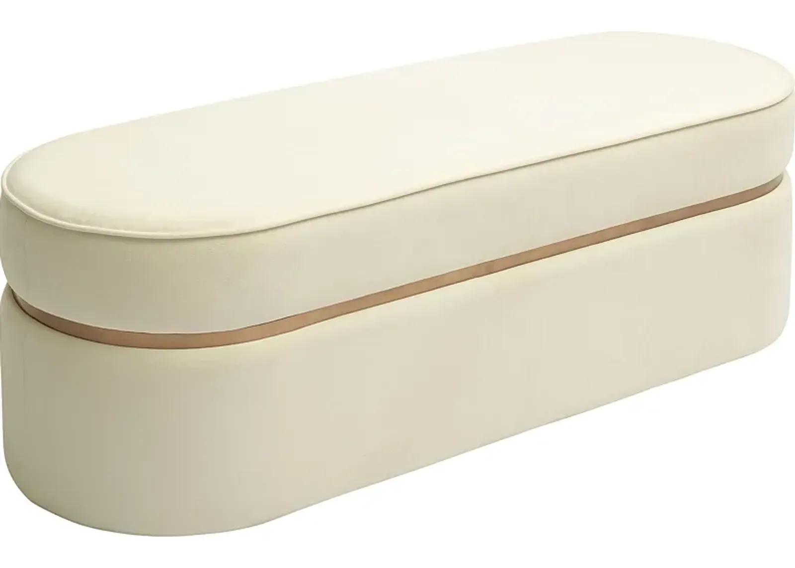 Yoalana Cream Accent Bench