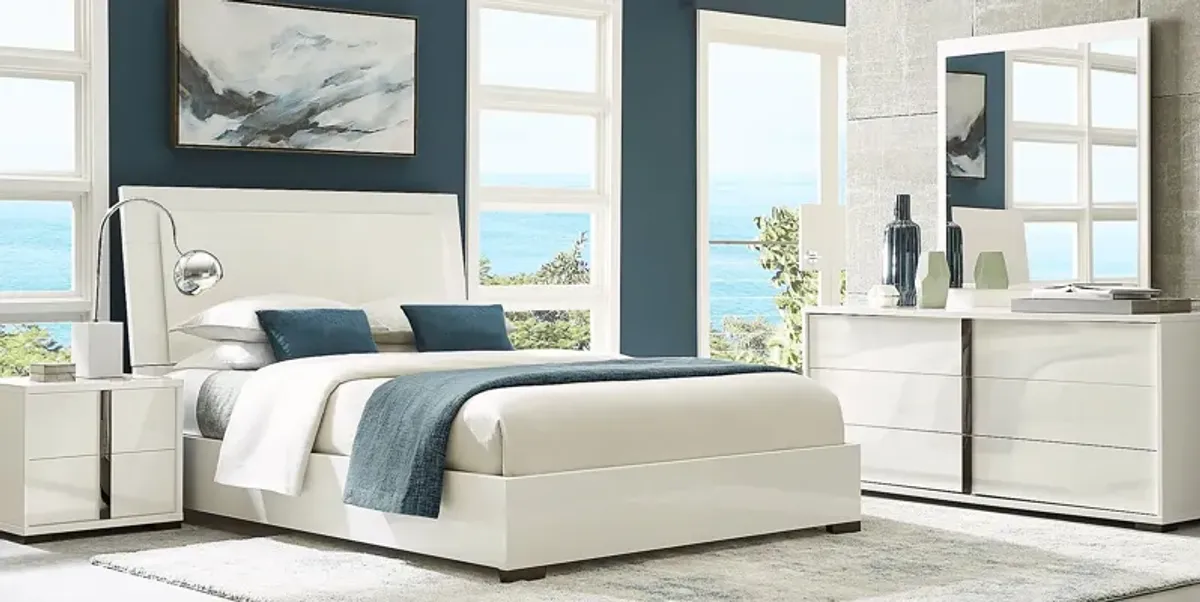 Luma Vista White 5 Pc Queen Bedroom