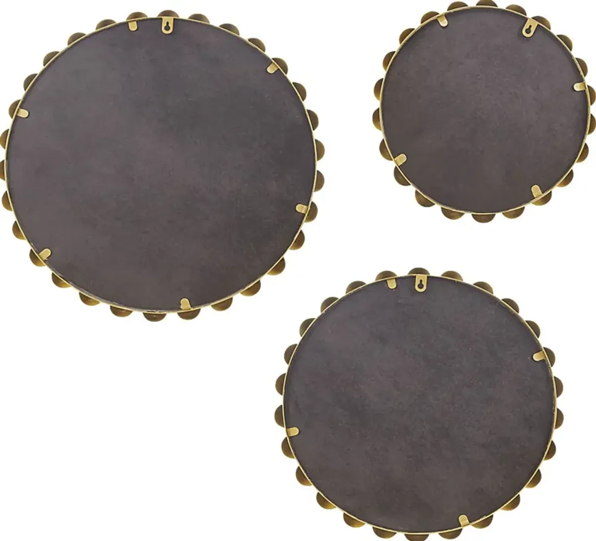 Elecoms Gold Mirror, Set of 3