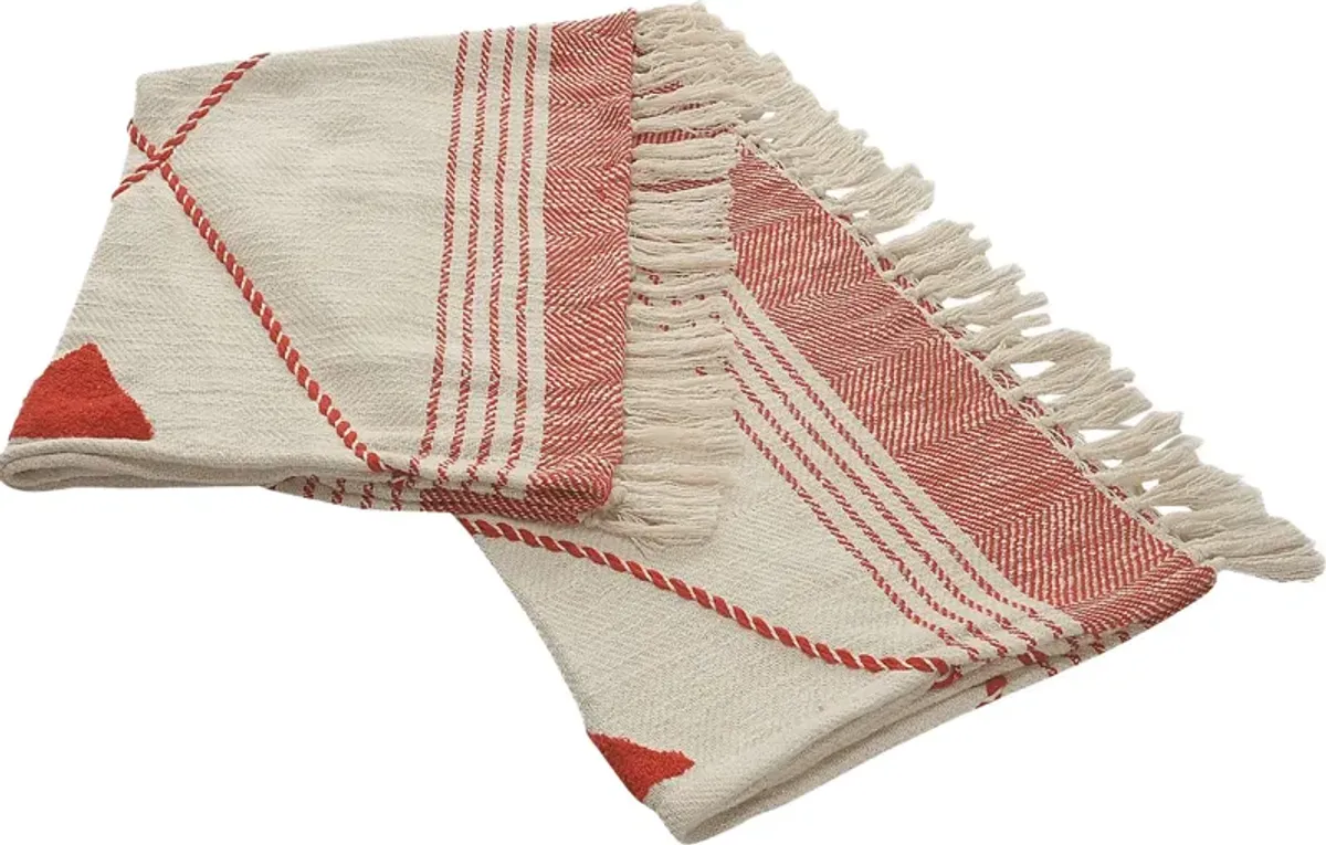 Allico Red Throw Blanket