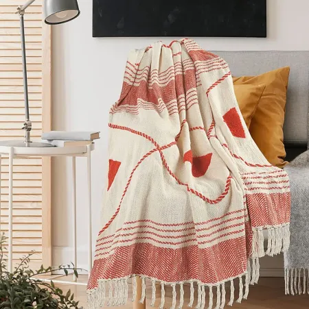 Allico Red Throw Blanket