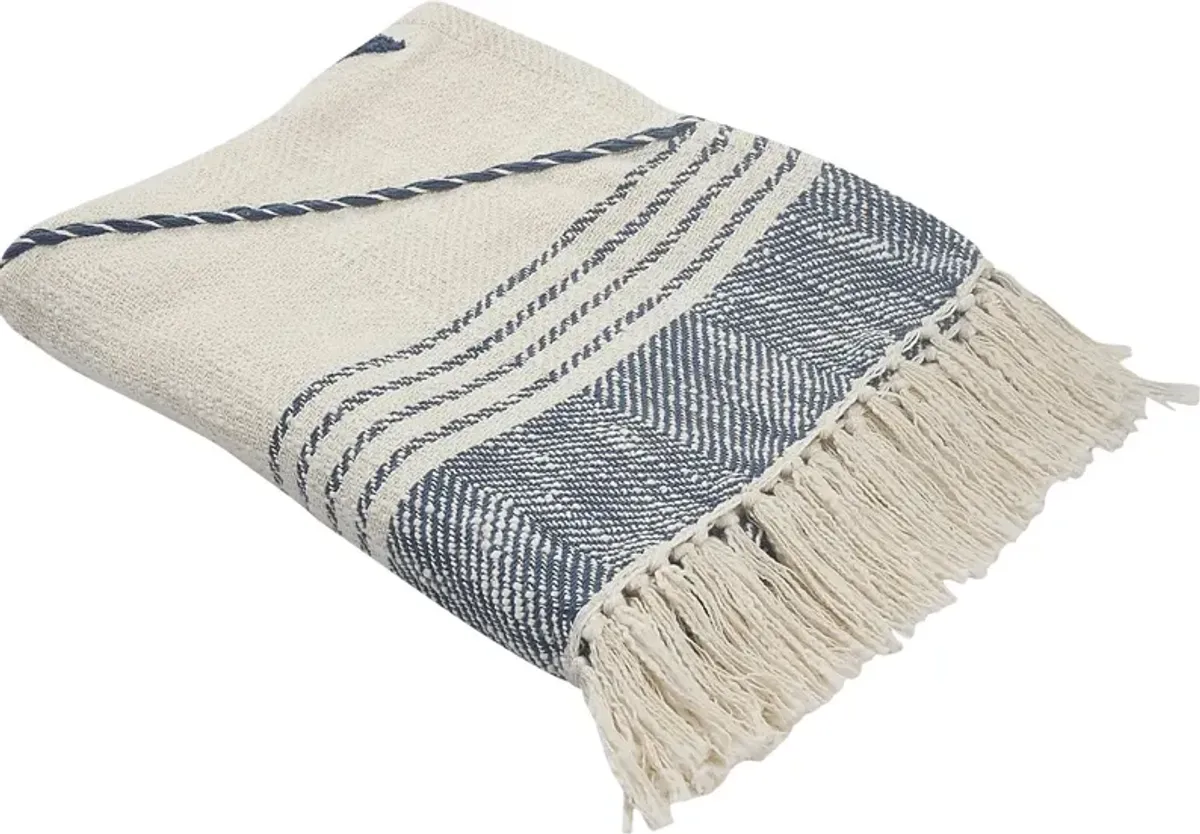 Allico Blue Throw Blanket