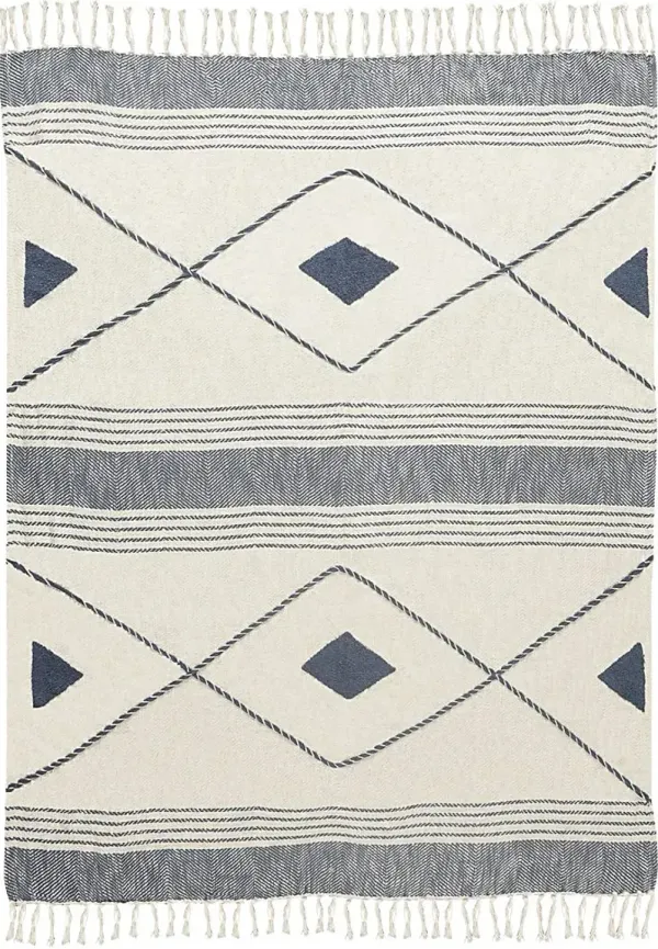 Allico Blue Throw Blanket