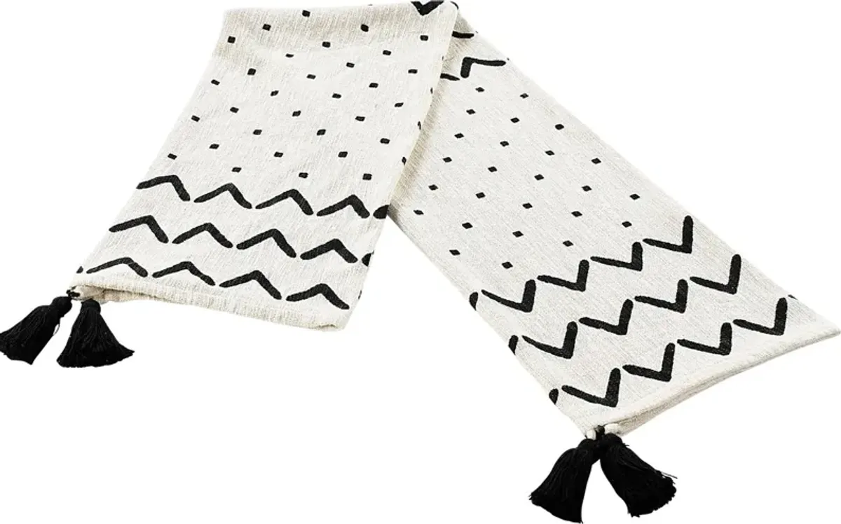 Hookstone I Black Throw Blanket