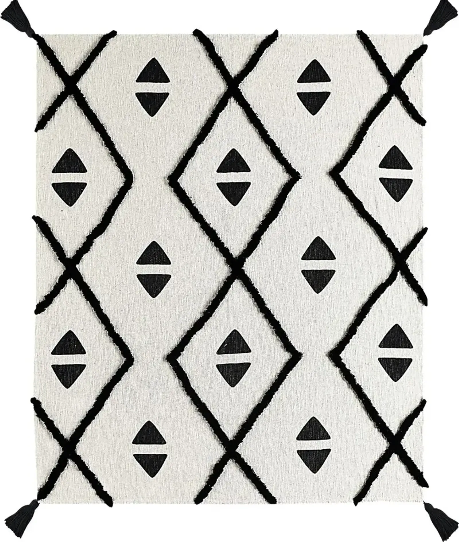 Hookstone III Black Throw Blanket