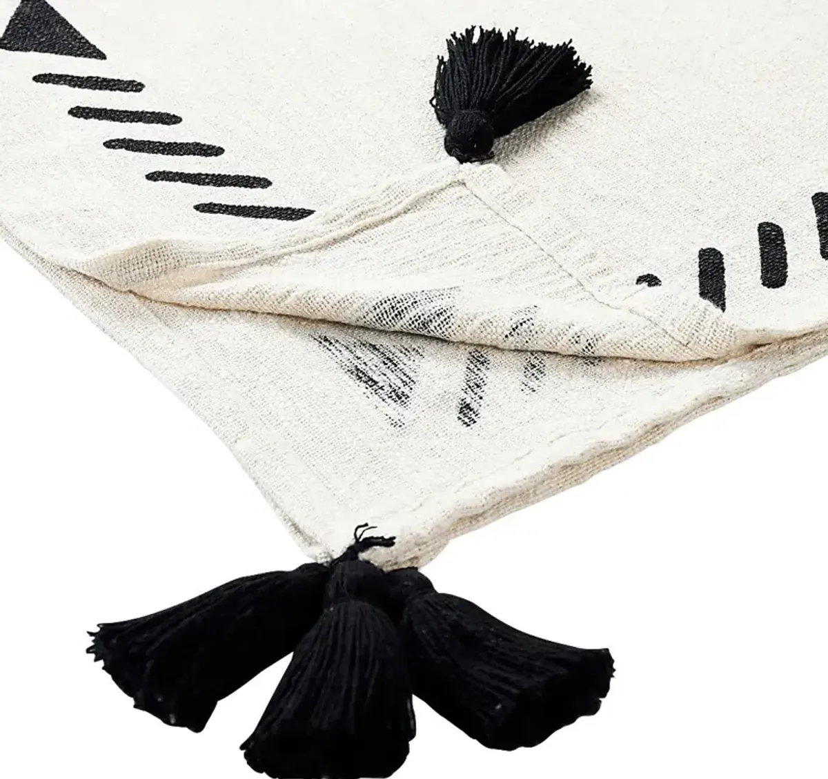 Hookstone VI Black Throw Blanket