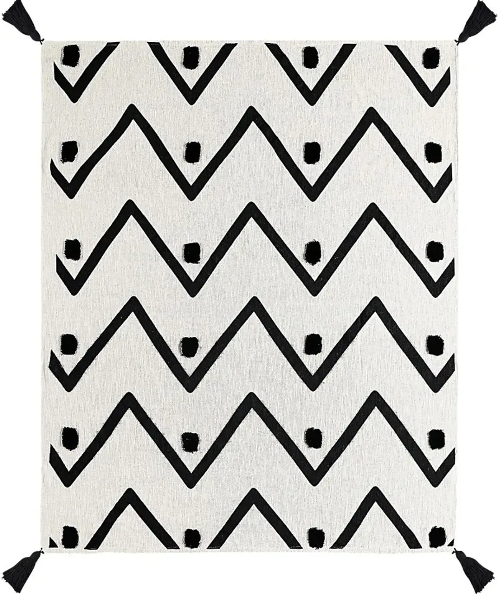 Hookstone VII Black Throw Blanket