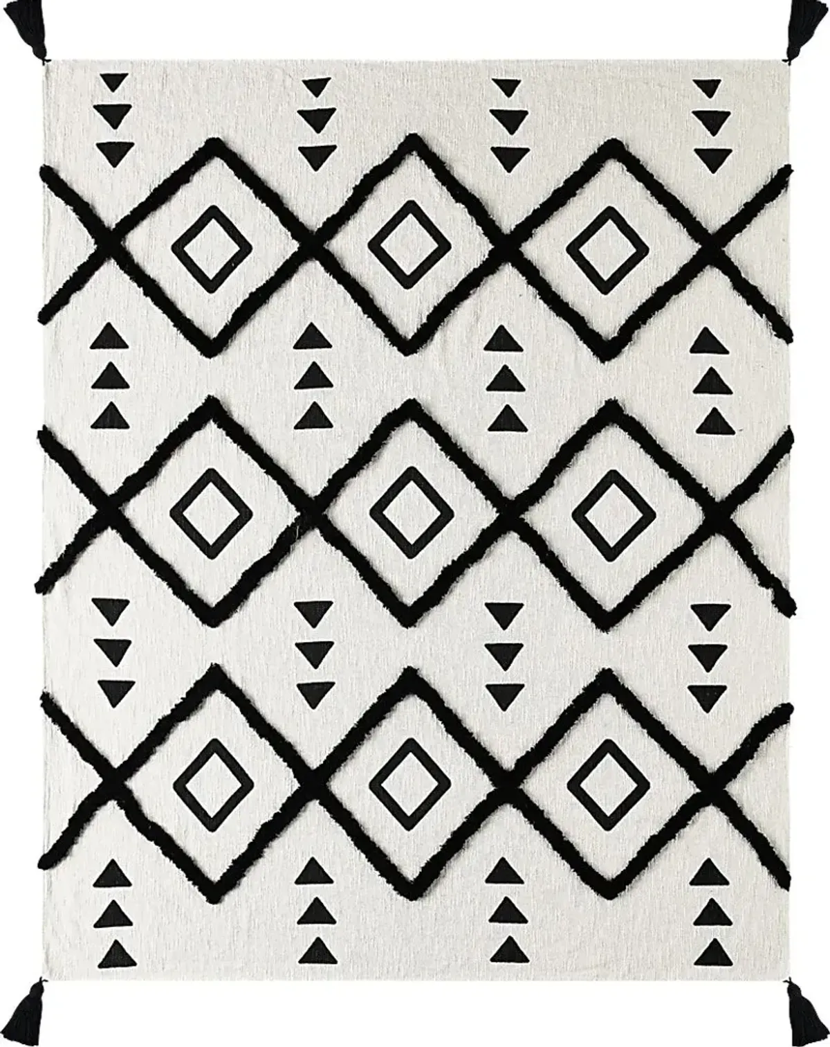 Hookstone VIII Black Throw Blanket